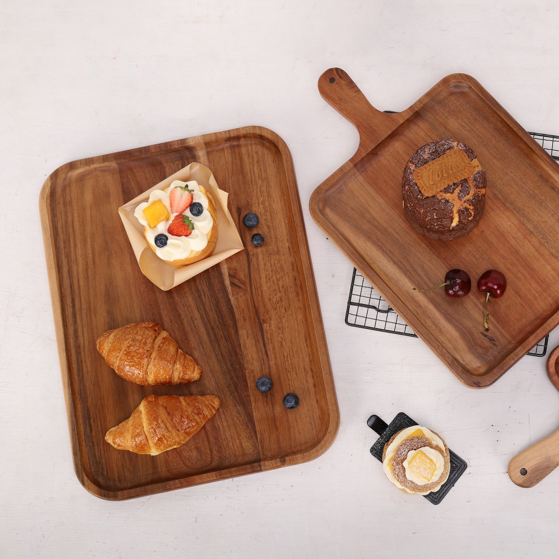 Acacia Wooden Food Tray